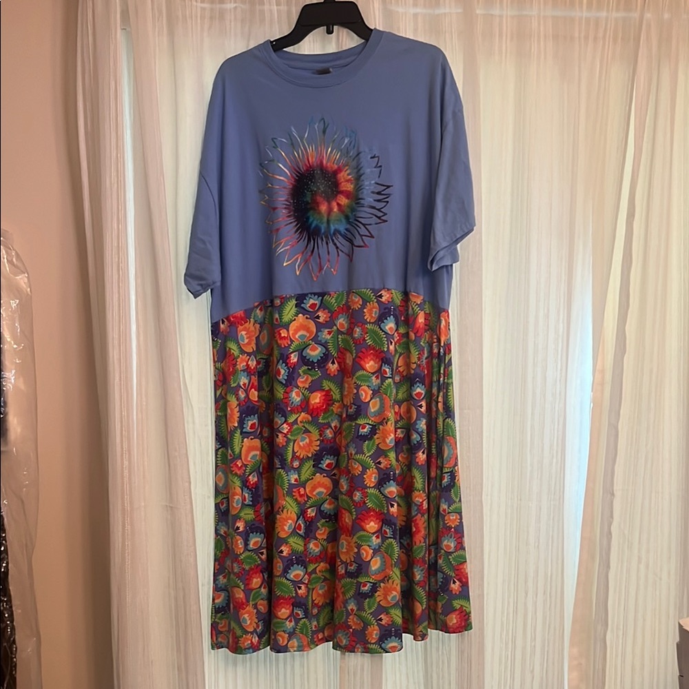 Colorful Floral Women's Dress